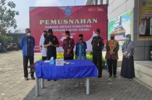 BNNP Banten Musnahkan Setengah Kilogram Sabu Jaringan Aceh