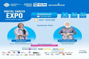 Kemnaker Bersama Plan Indonesia Menggelar Digital Career Expo 2021