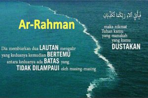 Tadabur Ar-Rahman Ayat 16-19, Dua Lautan Asin dan Tawar Bertemu