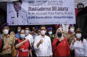 Tinjau Vaksinasi di Kampus UPN Veteran Jakarta, Wagub DKI: 2.000 Vaksin, Luar Biasa!