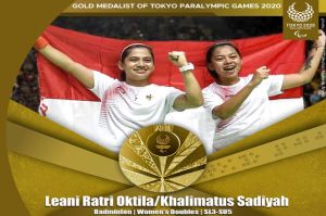 Ganda Putri Leani/Khalimatus Rebut Medali Emas di Paralimpiade Tokyo 2020