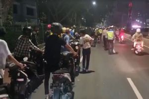 639 Kendaraan Ditilang pada Operasi Crowd Free Night di Jakarta