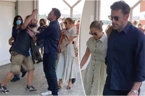 Ben Affleck Dorong Fan Agresif yang Ingin Berswafoto bareng Jennifer Lopez