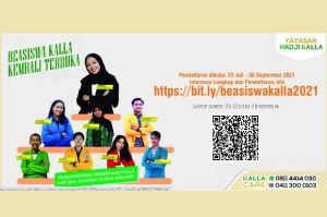 Beasiswa Kalla Dibuka bagi Mahasiswa Domisili Sulawesi, Ini Syarat dan Cara Daftarnya