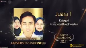 Universitas Indonesia Sukses Boyong 3 Gelar Juara di KBMK 2021