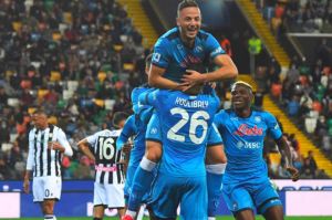 Hasil Liga Italia Udinese vs Napoli: Pesta Gol, Partenopei Geser Inter Milan di Puncak Klasemen Serie A