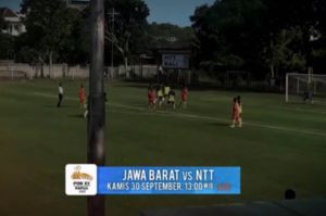 Tim Sepak Bola Jawa Barat vs NTT Adu Nasib di PON XX Papua 2021, Jangan Lewatkan Duel Sengitnya Live di iNews