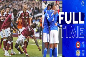Hasil Pertandingan Liga Inggris: West Ham Permalukan Tottenham, Leicester Petik 3 Poin