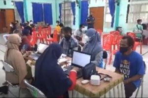 DPD Perindo Belitung Timur Gelar Vaksinasi Massal, Warga Sambut Antusias