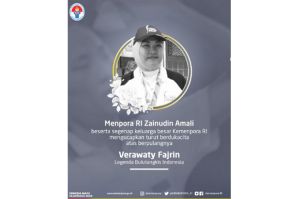 Verawaty Fajrin Tutup Usia, Menpora: Beliau Legenda Bulu Tangkis Indonesia yang Berikan Inspirasi