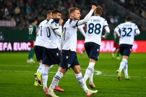 Hasil Liga Europa 2021/2022: Gol Immobile Bungkam Lokomotiv Moscow, Kans Lazio ke 16 Besar
