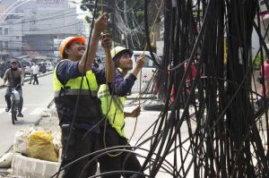 Penertiban Kabel Semrawut di Jakarta