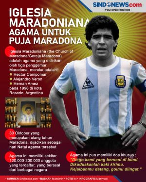 Mengenal Iglesia Maradoniana, Agama untuk Puja Maradona