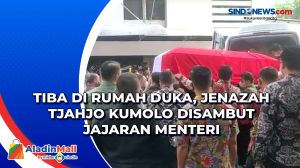 Tiba di Rumah Duka, Jenazah Tjahjo Kumolo Disambut Jajaran Menteri