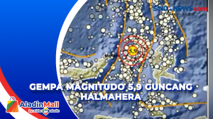 Gempa Magnitudo 5,9 Guncang Halmahera