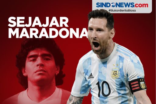 Bobol Gawang Meksiko, Lionel Messi Kini Sejajar Maradona