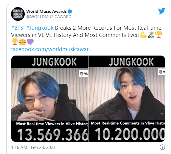 21 Rekor yang Dibuat Jungkook BTS hanya dalam Waktu 2 Bulan sejak 2021