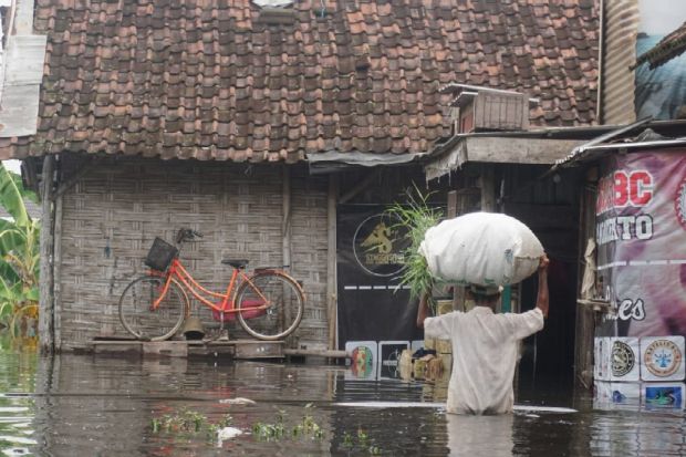 Sejak Tahun Baru, Banjir Rendam Ratusan Rumah Warga Tempuran Mojokerto
