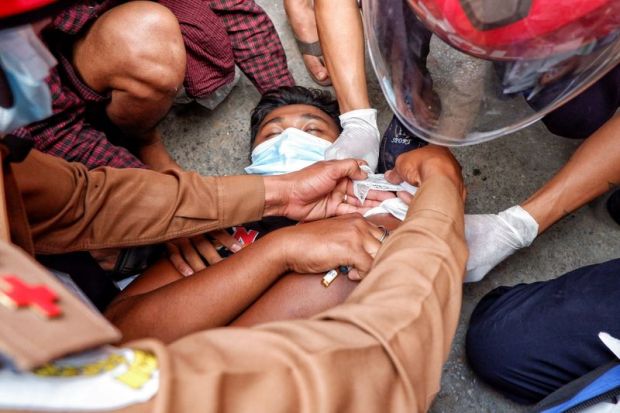 Polisi Tembaki Demonstran Myanmar, Dua Orang tewas di Mandalay