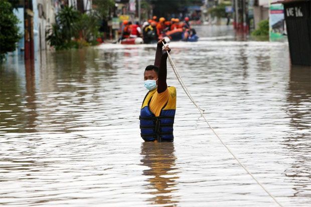 Banjir Kota Bekasi Tersisa di Tiga Titik