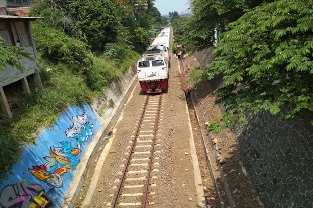 Proyek Pembangunan Double Track Bogor-Sukabumi Capai 70%