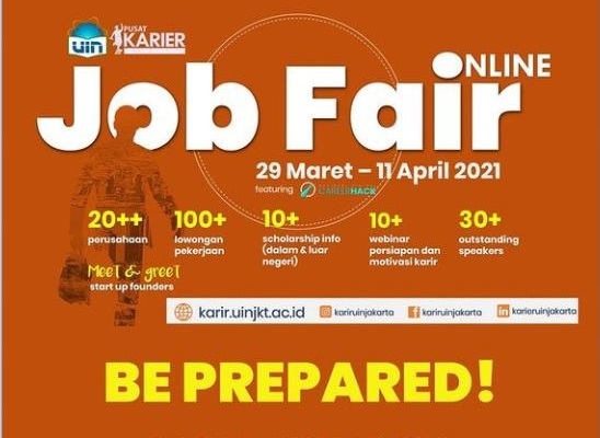Gelar Job Fair Online Uin Jakarta Tawarkan Ratusan Lowongan Kerja Dan Beasiswa