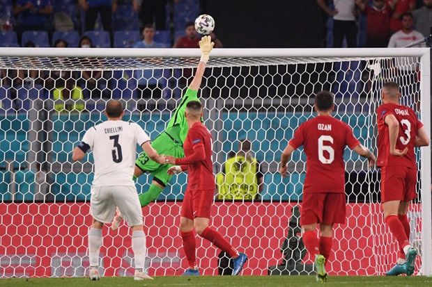 Piala Eropa 2020: Italia Kepayahan Jebol Gawang Turki di Babak Pertama