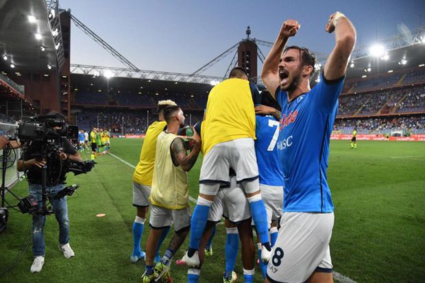 Hasil Liga Italia: Gol Telat Petagna Antar Napoli Menang