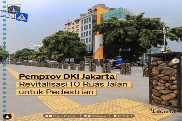 Anies Pamer Penataan Trotoar, Jakarta Makin Cantik