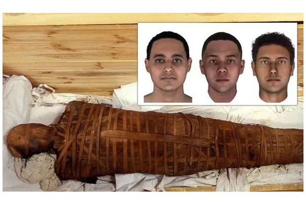 Ilmuwan Rekonstruksi Wajah 3 Mumi yang Ditemukan di Mesir, Begini Tampangnya