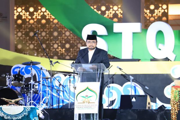 Buka STQH Nasional ke-26, Menag Ajak Masyarakat Amalkan Islam Ramah dan Damai