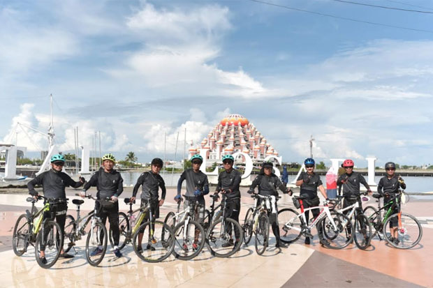 Tetap Sehat di Usia Senja, Komunitas Salis Deputi Fun Bike Ajak Rutin Gowes