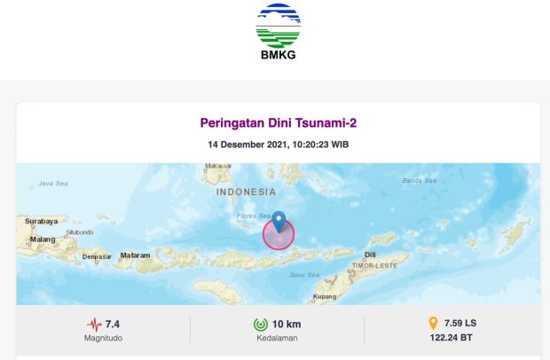 Gempa Susulan M5,6 Guncang Larantuka NTT, BMKG Sebut Tidak Berpotensi Tsunami