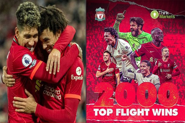 Hasil dan Klasemen Liga Inggris, Jumat (17/12/2021): Sejarah Liverpool Cetak 2.000 Kemenangan