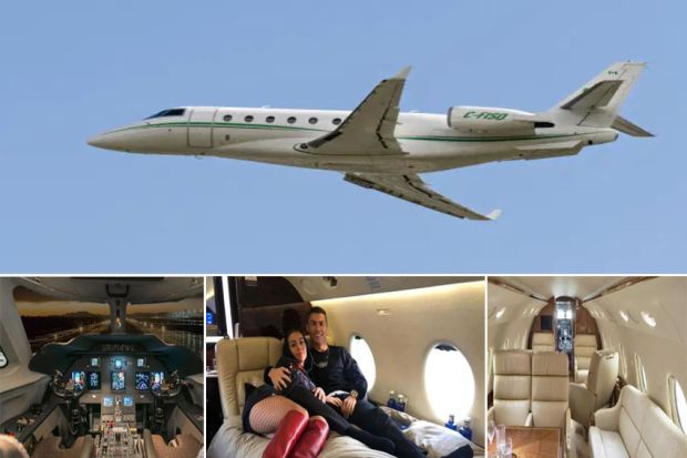 Intip Jet Pribadi Cristiano Ronaldo yang Harganya Rp380 Miliar: Isinya Supermewah!