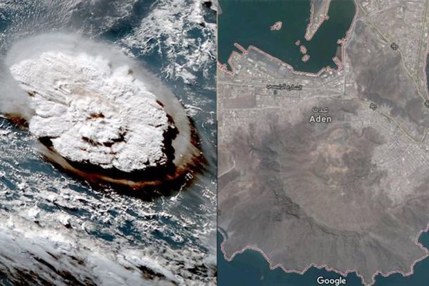 Tanda Kiamat: Letusan Gunung Api di Tonga Tak Seberapa Dibanding Jika Aden Bangun