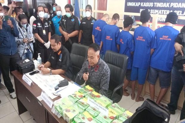 Bawa Sabu 15,33 Kg, Sindikat Narkoba Jaringan Aceh Dibekuk di Exit Tol Mesuji
