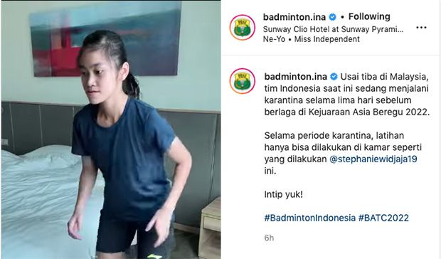 Tiba di Malaysia, Tim Bulu Tangkis Indonesia Jalani Latihan Sambil Karantina