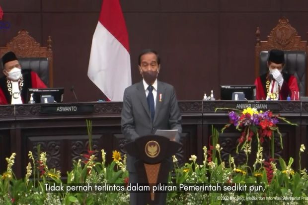 Jokowi Tegaskan Pemerintah Tetap Taati Konstitusi