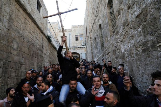 Hamas Kutuk Kebijakan Israel Batasi Pengunjung Gereja Yerusalem