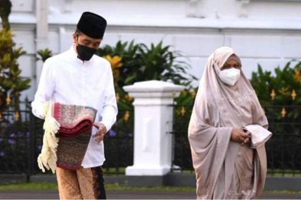 Jokowi dan Keluarga Salat Idul Fitri di Yogyakarta, Wapres di Masjid Istiqlal