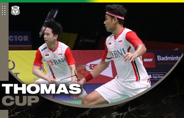Hasil Piala Thomas 2022: Debut Kevin/Bagas Bawa Indonesia Lolos ke Perempat Final