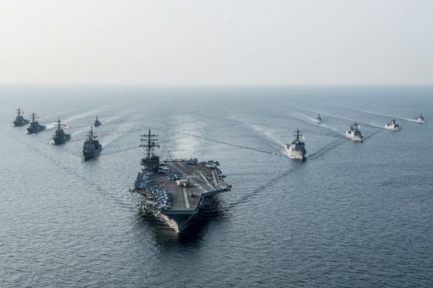 Korsel dan AS Latihan Perang Gabungan dengan Kapal Induk Nuklir