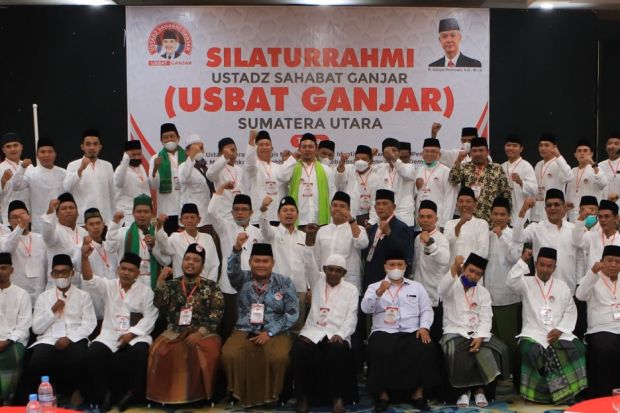 Gelar Silaturahmi, Ratusan Ustaz di Sumut Kenalkan Sosok Ganjar Pranowo