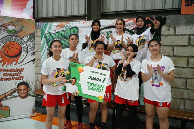 Teman Sandi Gelar Lomba Basket dan Futsal di Bekasi