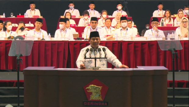 Prabowo Sapa Riza Patria di Rapimnas Gerindra: Masih Wagub Kau?
