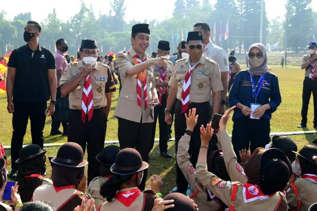 Jokowi Apresiasi Pengenalan Teknologi Digital di Jambore Nasional