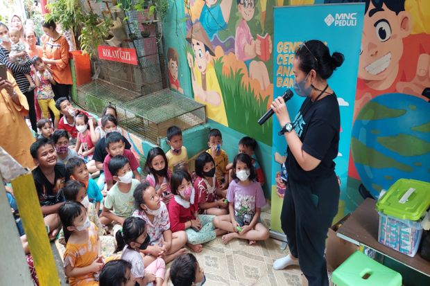 Dikunjungi MNC Peduli, Anak-anak Taman Warna Warni Tambora Bermain dan Belajar Bersama