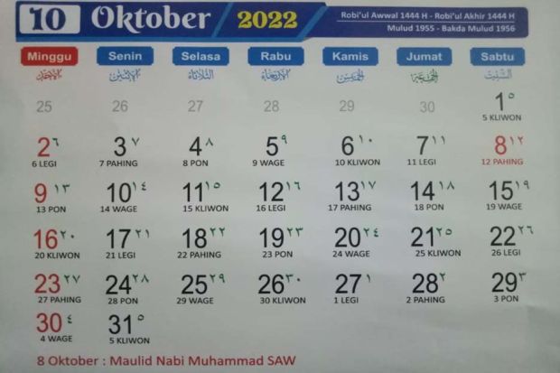 Jadwal Puasa Sunnah Oktober 2022 Bertepatan Bulan Maulid Nabi