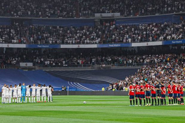 Real Madrid vs Osasuna Diawali Mengheningkan Cipta Tragedi Kanjuruhan